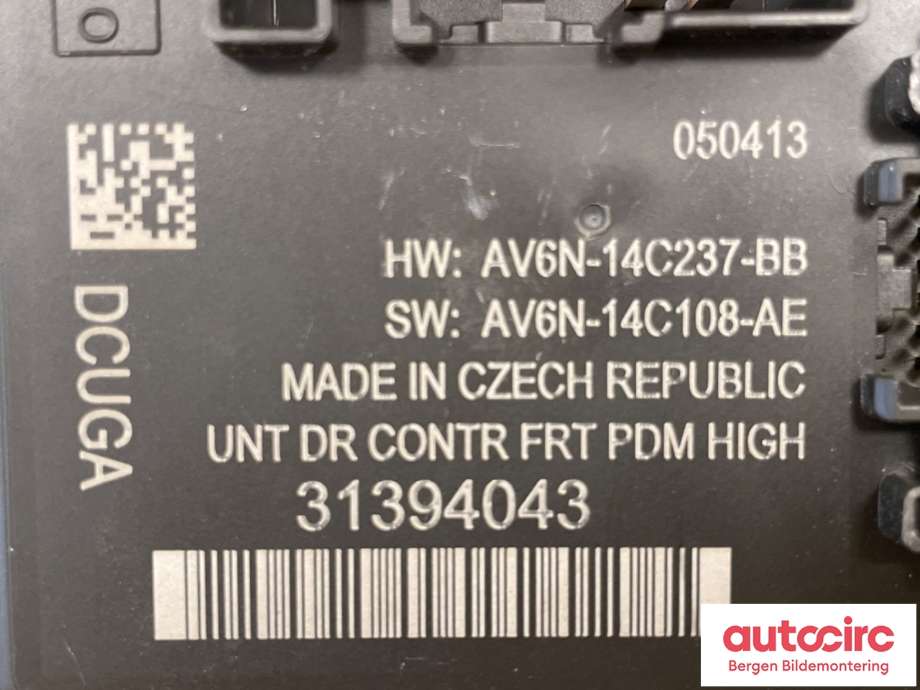 Styreenhet dør høyre foran til Volvo V40 2012-2019 (VOLVO|31394043|A2C-5330405104)