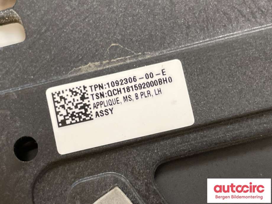 Karosseri diverse til Tesla Model S 2016-2021 (Fase 2)  (TESLA|1083899-00-C|)