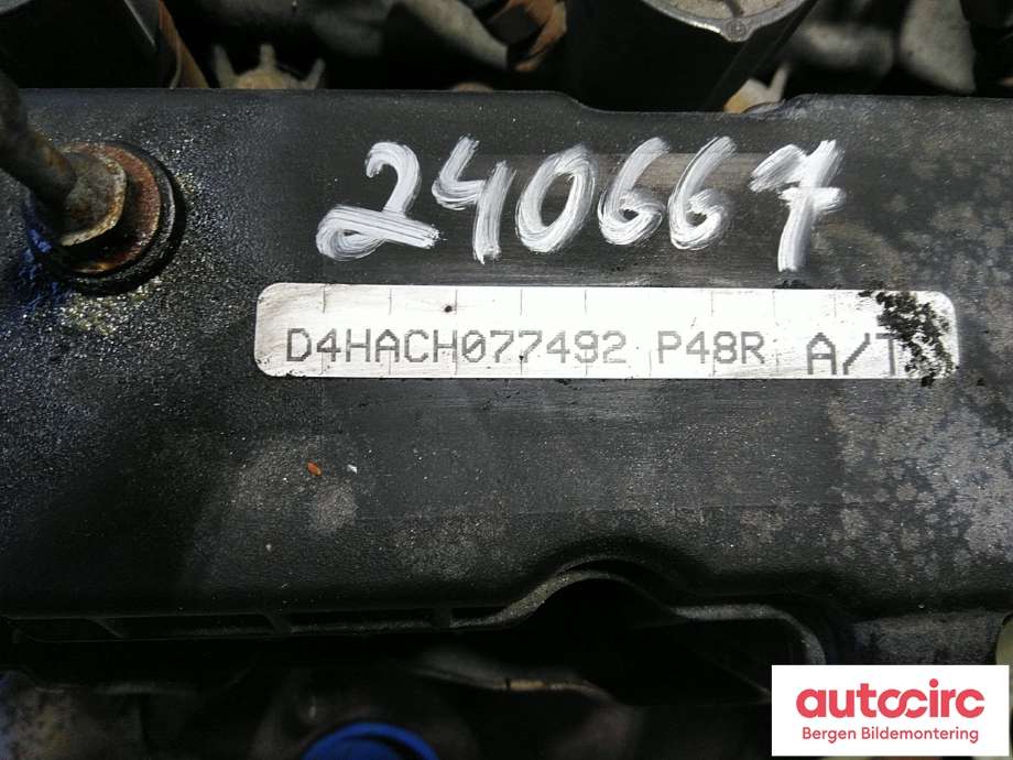 Motor diesel til Kia Sportage 2010-2016 (Type III)  (KIA|170F12FU00A||D4HACH077492)