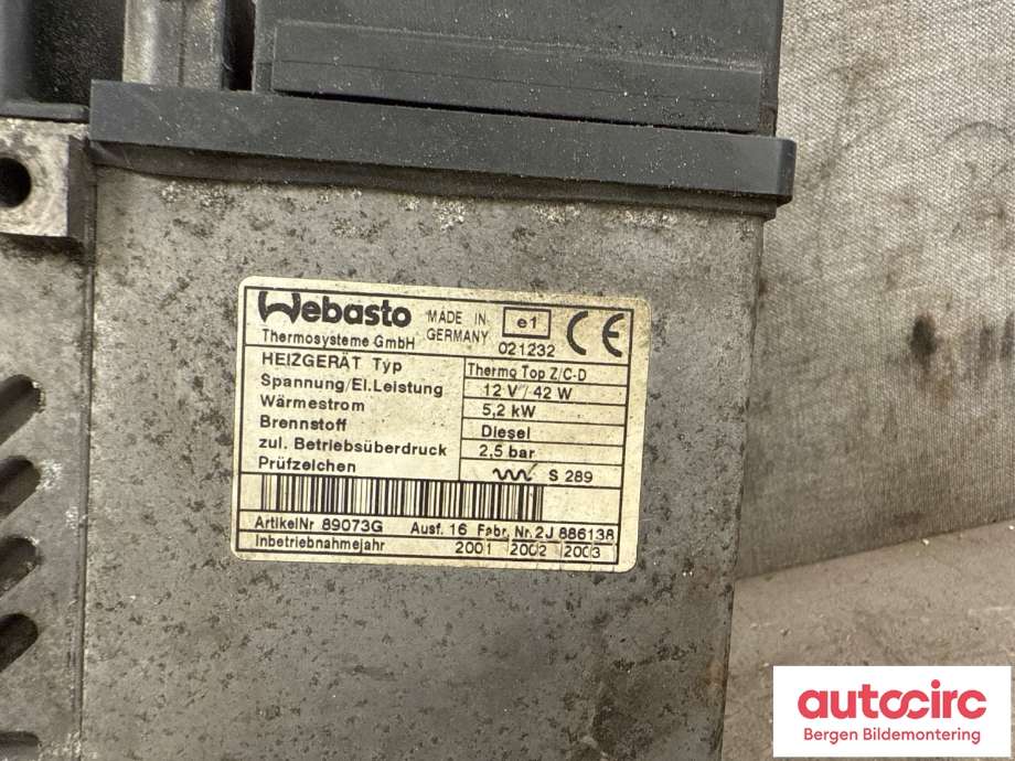 Dieselvarmer til Toyota Land Cruiser 100 1998-2007  (TOYOTA|8715060760|)