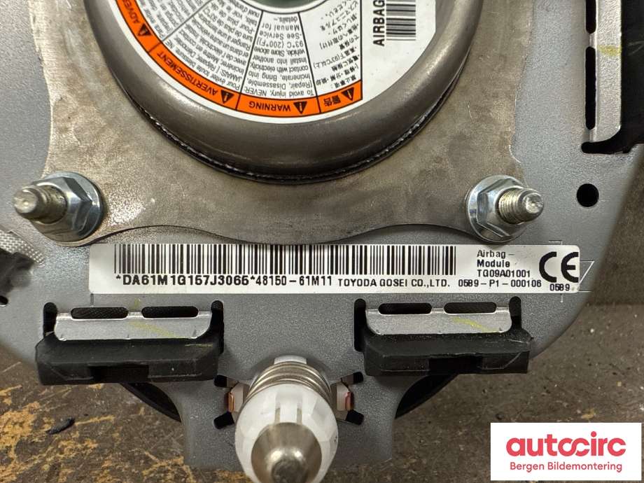 Airbag rattpute til Suzuki SX4 2009-2013 (Type I, Fase 2)  (SUZUKI|48150-61M11-C48|)