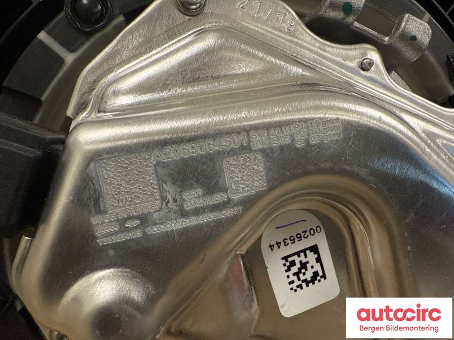 Varmeapparat motor til Mercedes EQE 2022-->>  (MERCEDES|A 206 906 45 01|)