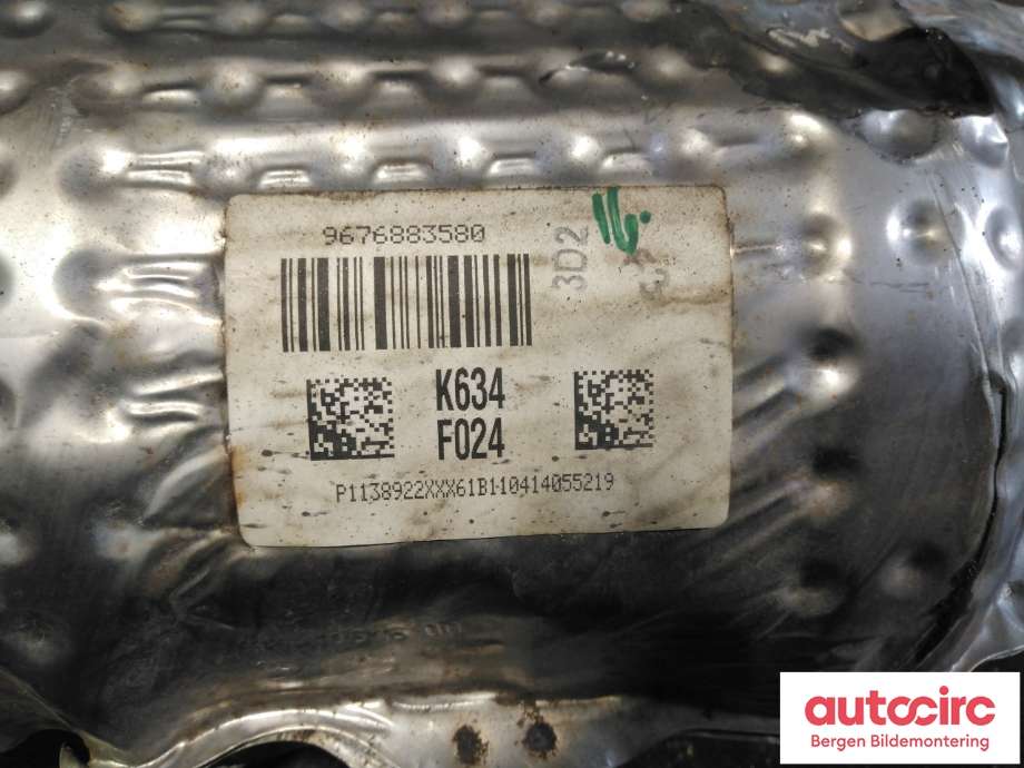 Partikkelfilter til Peugeot 5008 2010-2017 (Type I) (PEUGEOT|1738 42|1738 E3|)