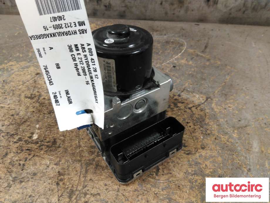 ABS sentral til Mercedes E-Klasse 2009-2013 (Fase 1) (W212) (W212) (MERCEDES|A 009 431 20 12|)