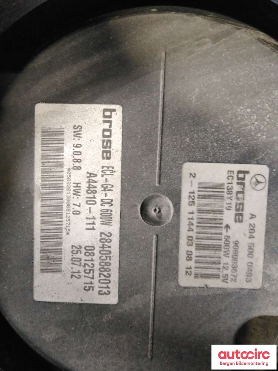 Kjølevifte til Mercedes E-Klasse 2009-2013 (Fase 1) (W212) (W212) (MERCEDES|A 204 906 14 03|)