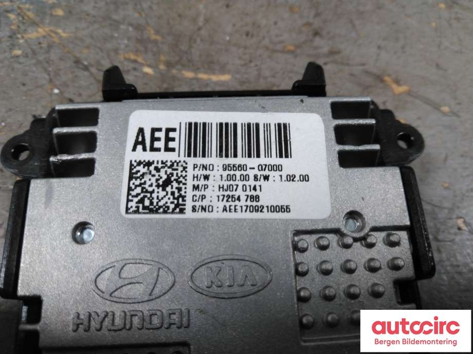 Styreenhet diverse til Hyundai Ioniq Electric 2016-2019 (Fase 1)  (HYUNDAI|95560G 7000|)
