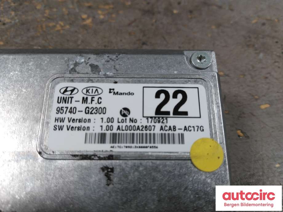 Kamera til Hyundai Ioniq Electric 2016-2019 (Fase 1)  (HYUNDAI|95740G 2300|)