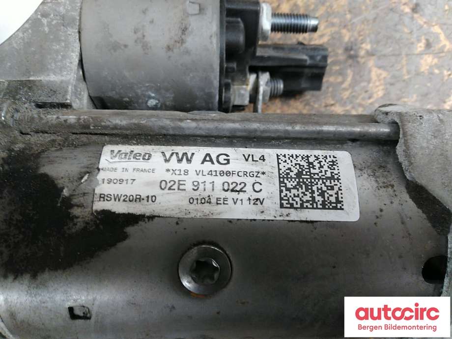 Starter diesel til VW Tiguan 2016-2020 (Type II, Fase 1)  (VOLKSWAGEN|02E 911 022 C|)