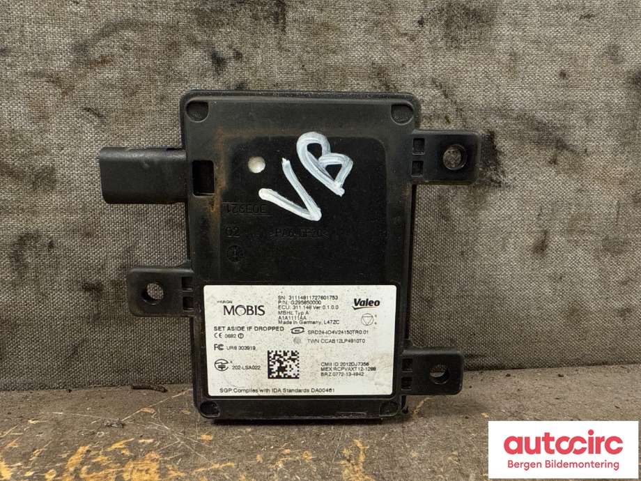 Sensor radar til Hyundai Ioniq Electric 2016-2019 (Fase 1)  (HYUNDAI|95811G2000|)