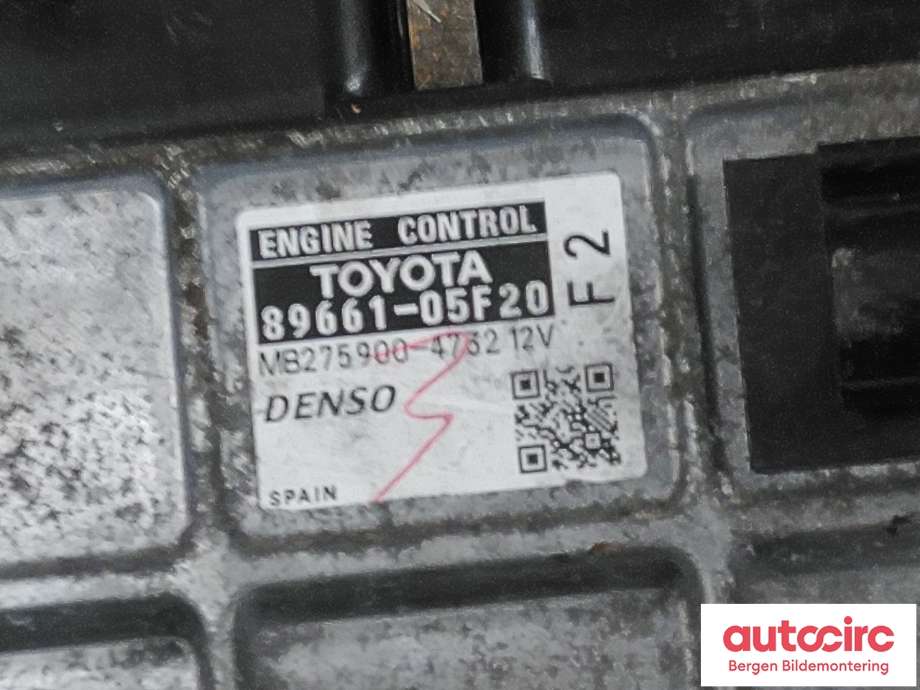 Styreenhet motor til Toyota Avensis 2009-2015 (Type III, Fase 1) (TOYOTA|8966105F21|8966105F20|)