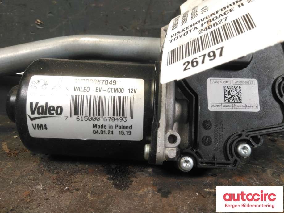 Viskeroverføring til Toyota Proace 2016-->> (Type II)  (TOYOTA|SU001A4155|)