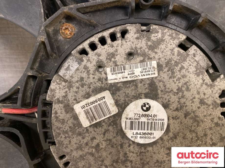 Kjølevifte til BMW 5-Serie 2003-2010 (E60/E61) (E60/E61) (BMW|17 42 8 508 251|6726010105|77266010401)