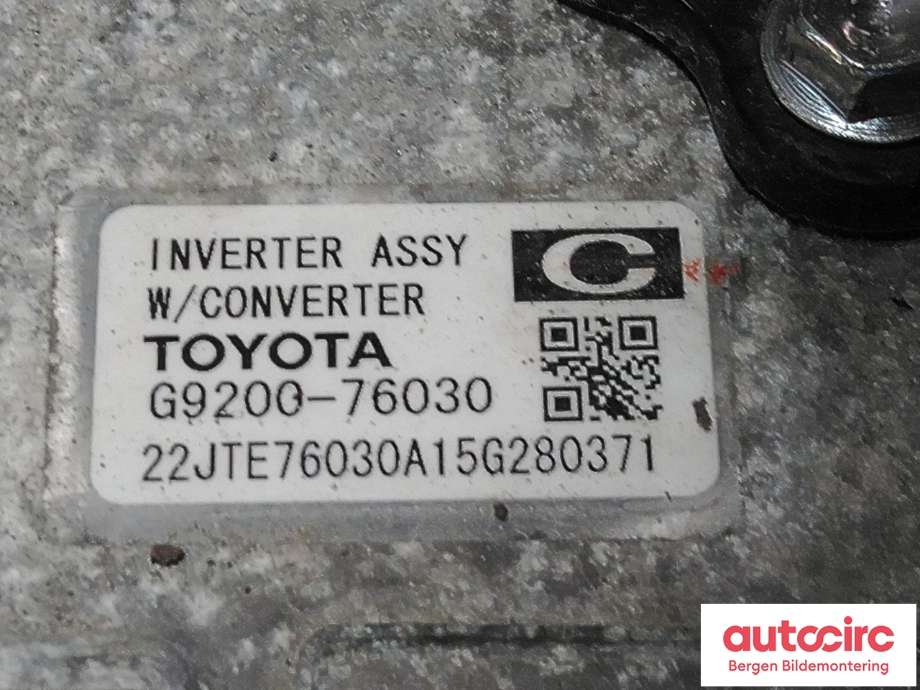 Inverter hybrid til Toyota Auris 2015-2019 (Type II, Fase 2) (TOYOTA|G920079025|)