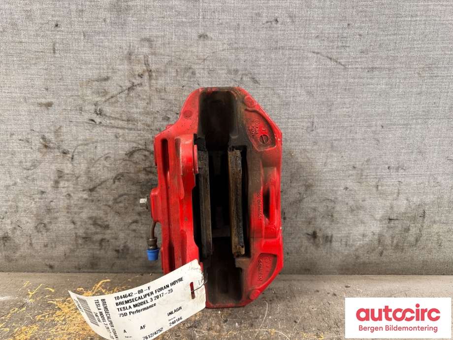 Bremsecaliper høyre foran til Tesla Model 3 2018-2023 (Fase 1)  (TESLA|1044642-00-F|)