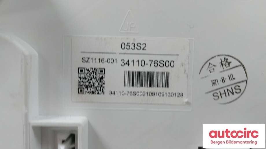 Speedometer til Suzuki Vitara 2015-->> (Type IV)  (SUZUKI|34100-76S20|)