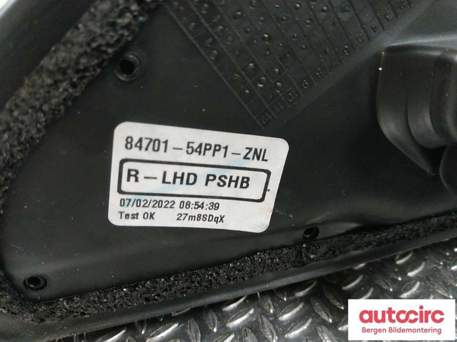 Speil høyre til Suzuki Vitara 2015-->> (Type IV)  (SUZUKI|84701-54PP1-ZNL|)