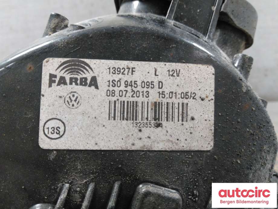 Baklykt venstre til VW E-Up 2013-2019  (VOLKSWAGEN|1S0 945 095 G|)