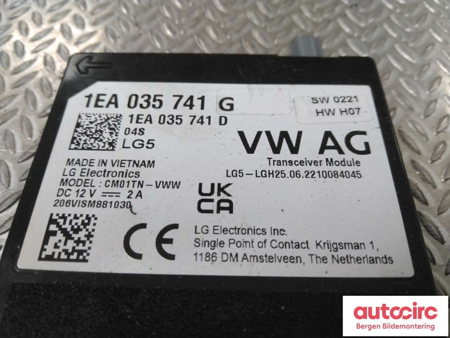 Antenne forsterker til VW ID.3 2020-->>  (VOLKSWAGEN|1EA 035 741 G|)