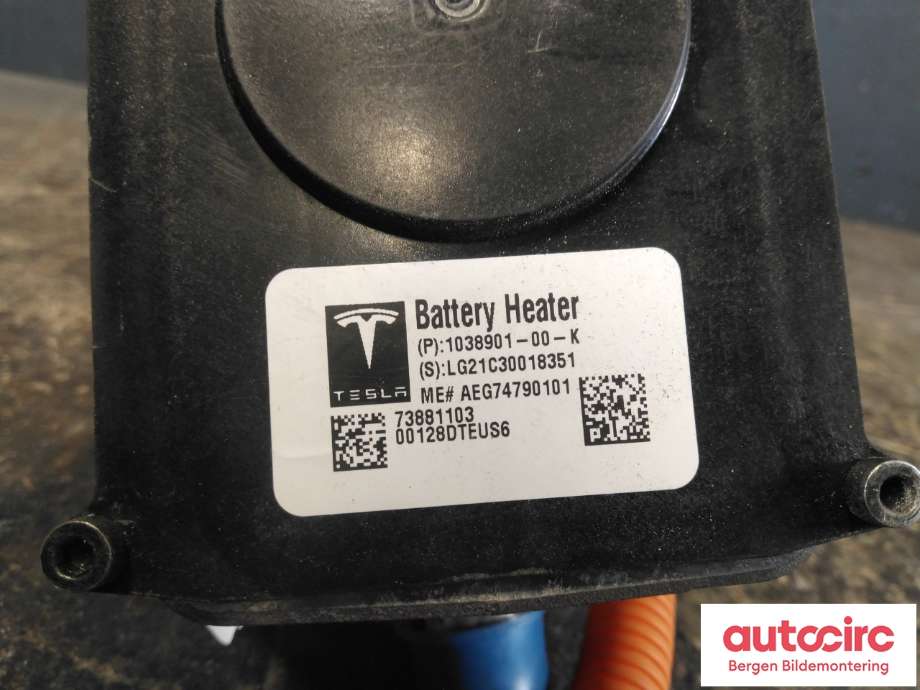 Motorvarmer elektrisk til Tesla Model S 2013-2016 (Fase 1)  (TESLA|1038901-00-K|)