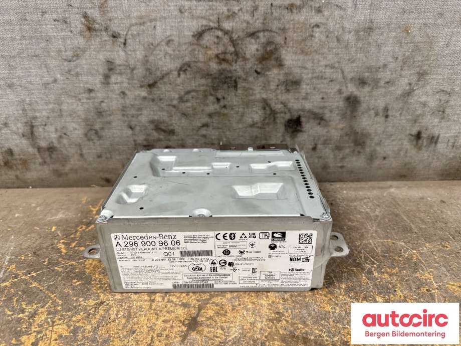Bilstereo til Mercedes EQE 2022-->> (MERCEDES|A 296 900 96 06|)