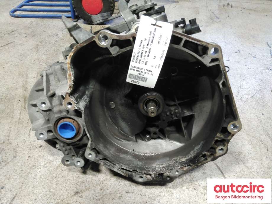Girkasse manuell 6-trinn til Opel Mokka 2012-2016 (Type I, Fase 1)  (OPEL|55594277|)