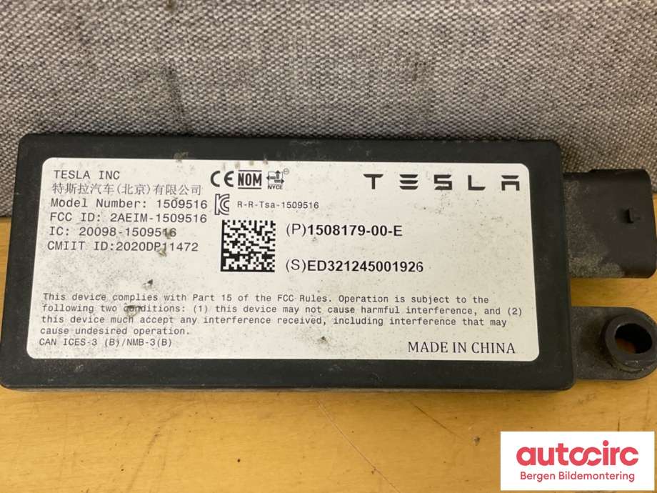 Styreenhet diverse til Tesla Model Y 2021-2024 (Type I) (TESLA|1508179-00-E|)