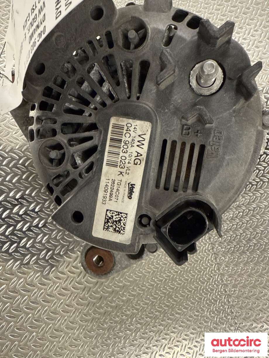 Dynamo til VW Golf VII 2012-2017 (Fase 1)  (VOLKSWAGEN|04C 903 023 K|)
