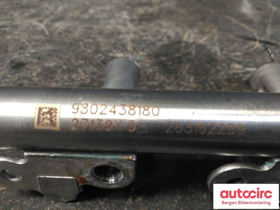 Dyseskinne (fuelrail) til Peugeot 2008 2013-2019 (Type I) (PEUGEOT|98 024 381 80|)