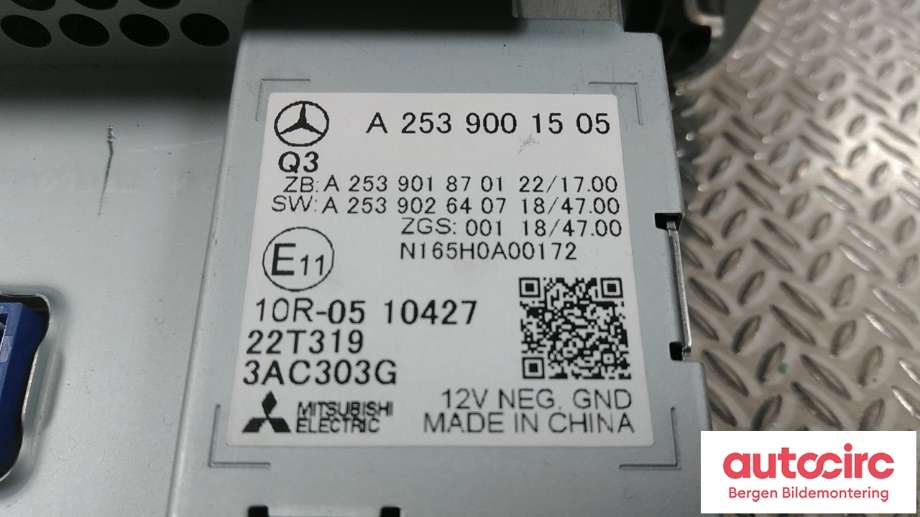 Instrument kjørecomputer til Mercedes Citan 2021-->> (W420) (W420) (MERCEDES|A 253 900 15 05|)