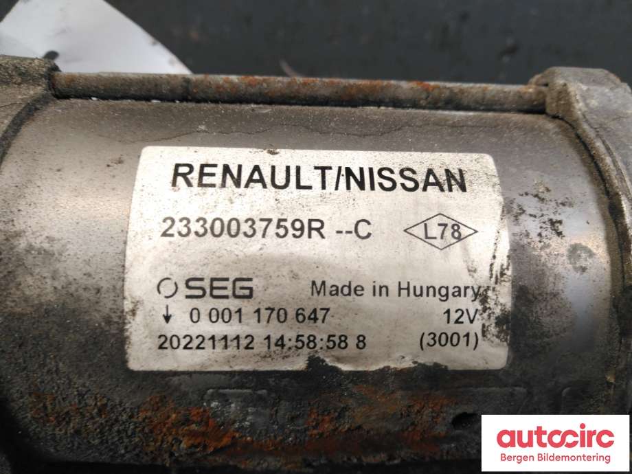 Starter diesel til Mercedes Citan 2021-->> (W420) (W420) (MERCEDES|A 415 906 61 00|)