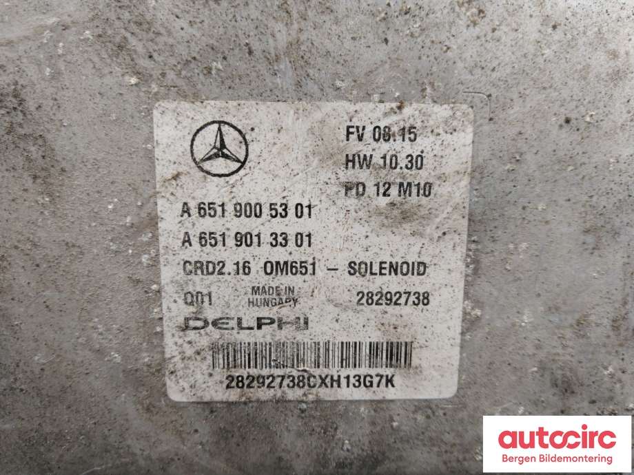 Styreenhet motor til Mercedes GLK 2008-2015 (X204) (X204) (MERCEDES|A 651 900 53 01|)