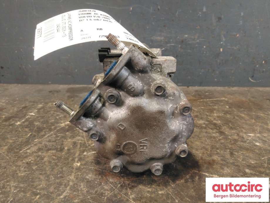 Aircondition kompressor til Volvo V70 2007-2013 (Type III, Fase 1)  (VOLVO|36001870||31348213)