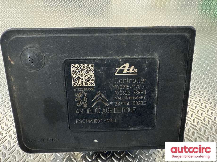 ABS sentral til Peugeot 208 2012-2019 (Type I)  (PEUGEOT|16 101 345 80|16 101 344 80)