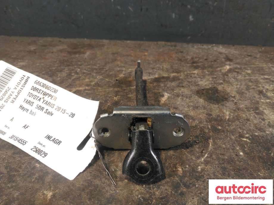 Dørstopper til Toyota Yaris 2014-2020 (Type III, Fase 2)  (TOYOTA|686300D230|)