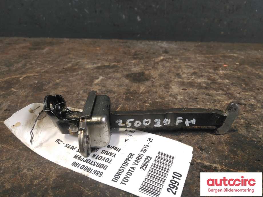 Dørstopper til Toyota Yaris, 2014-2020 (Type III, Fase 2) (TOYOTA|686100D180)