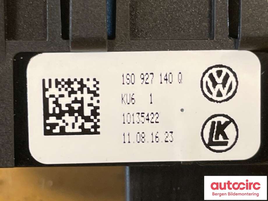 Bryter nødblink til VW E-Up 2013-2019  (VOLKSWAGEN|1S0 927 140 Q|)