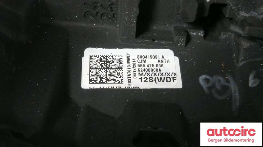 Ratt til Audi A3 2012-2016 (Type III, Fase 1) (AUDI|8V0 419 091 A|)