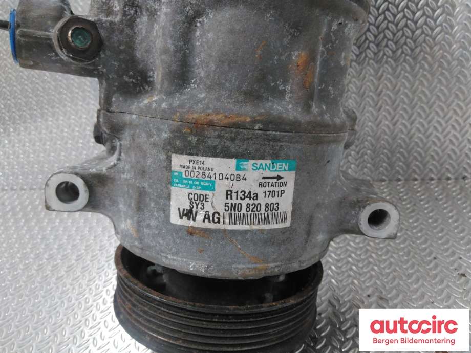 Aircondition kompressor til VW Golf VI 2008-2012  (VOLKSWAGEN|5N0 820 803|)