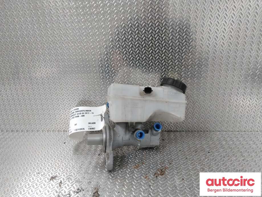 Bremsepumpe hoved til Renault Clio 2012-2016 (Type IV, Fase 1)  (RENAULT|460111938R|)