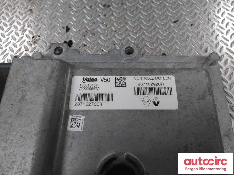 Styreenhet motor til Renault Clio 2012-2016 (Type IV, Fase 1)  (RENAULT|237102928R|)