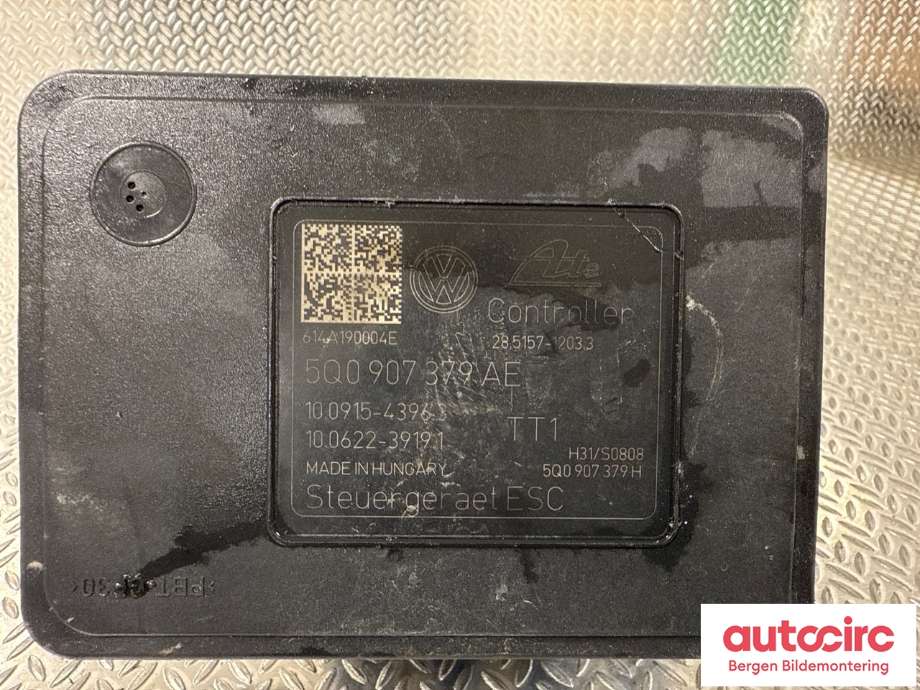 ABS sentral til Audi A3 2012-2016 (Type III, Fase 1)  (AUDI|5Q0 614 517 AK|)