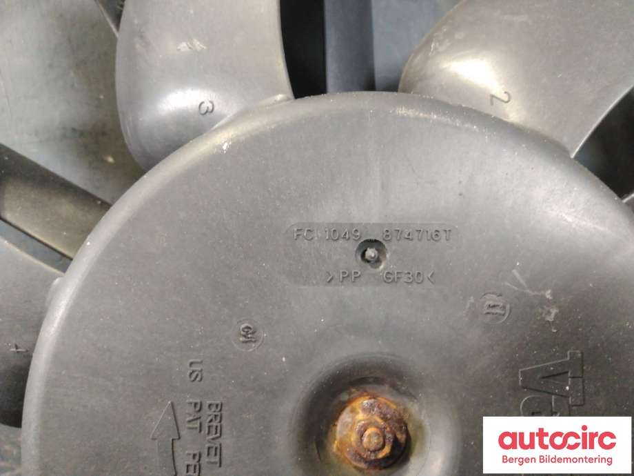Kjølevifte til Peugeot 5008 2010-2017 (Type I)  (PEUGEOT|98 287 198 80|1253 K4|)