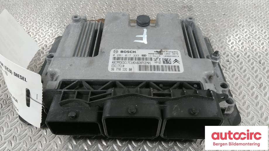 Styreenhet motor til Peugeot 308, 2011-2013 (Type I, Fase 2) (PEUGEOT|16 063 826 80)