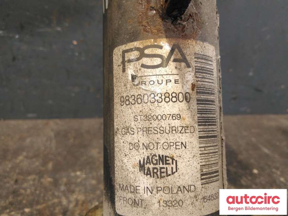 Fjærbein venstre foran til Peugeot 208 2019-->> (Type II)  (PEUGEOT|9836033880||9836962880)