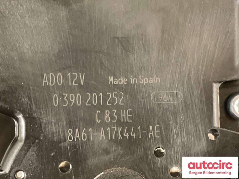 Viskermotor bakrute til Ford Fiesta 2013-2017 (Type VI, Fase 2)  (FORD|8A61-A17K441-AE|1774291|)