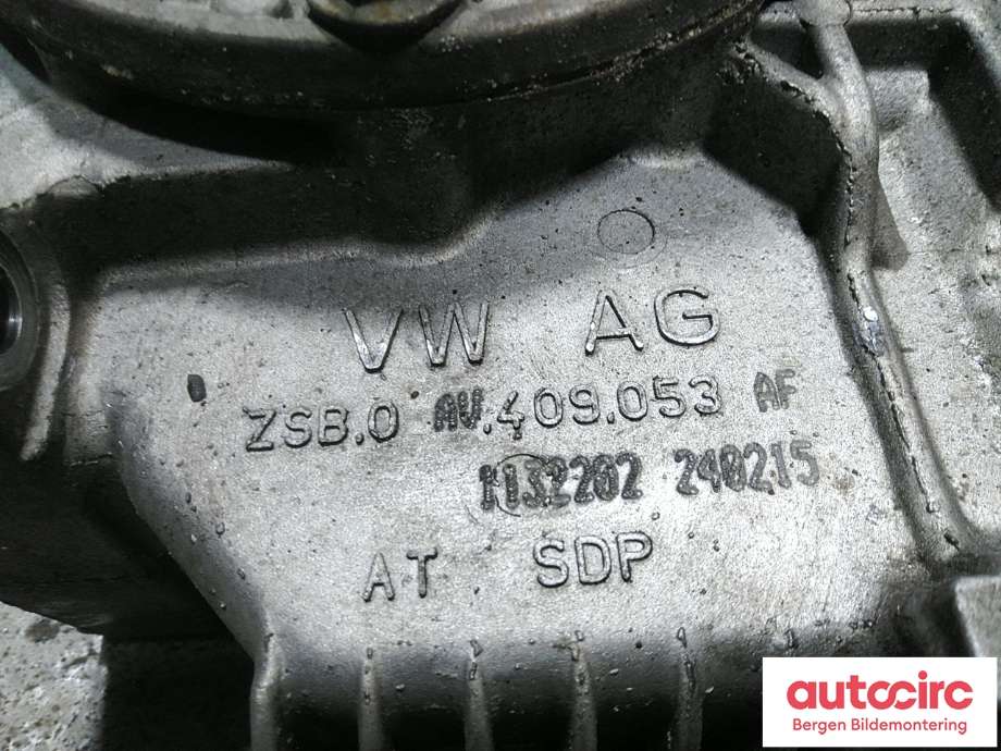 Girkasse 4WD fordelingskasse til VW Caddy 2010-2015 (Type III, Fase 2)  (VOLKSWAGEN|0AV 409 053 AF|)