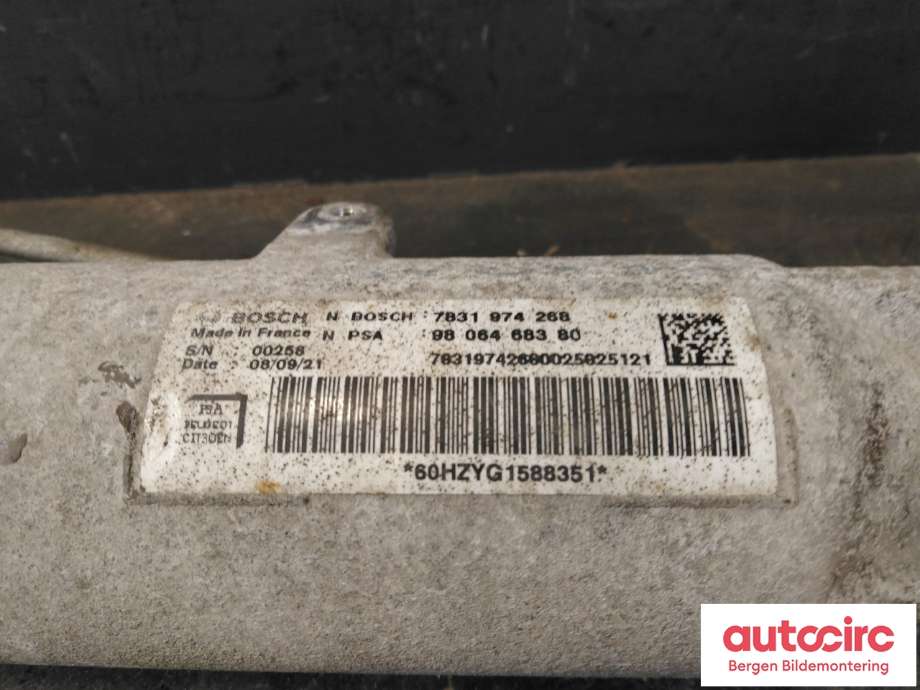 Tannstang til Opel Vivaro C 2020-->>  (OPEL|9806468380|)