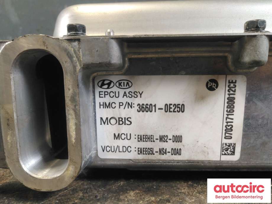 Inverter elbil til Hyundai Ioniq Electric 2016-2019 (Fase 1) (HYUNDAI|36601 0E250|)
