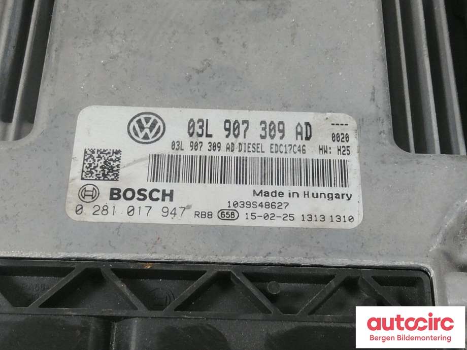 Styreenhet motor til VW Caddy 2010-2015 (Type III, Fase 2) (VOLKSWAGEN|03L 906 018 NL|)