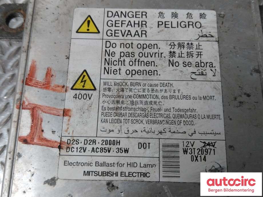 Styreenhet xenon/ballast til Citroën C-Crosser 2007-2012 (CITROEN|16 088 744 80|)
